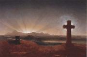 Thomas Cole Cross at Sunset oil